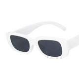 BEGREAT retro small rectangle sunglasses with vintage frame and dark lenses, UV400 protection for women