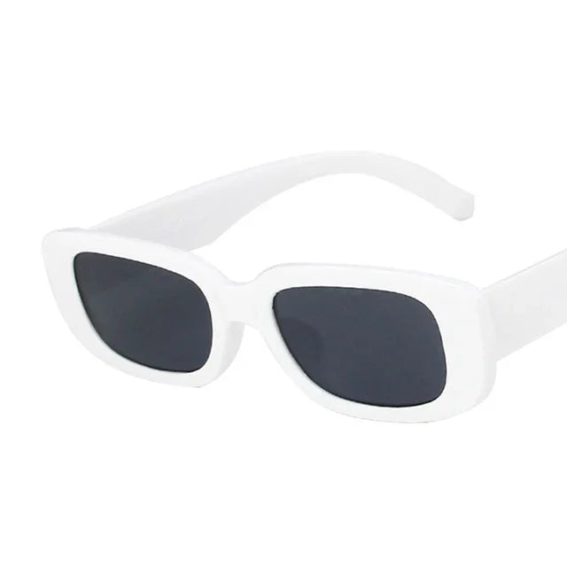 BEGREAT retro small rectangle sunglasses with vintage frame and dark lenses, UV400 protection for women