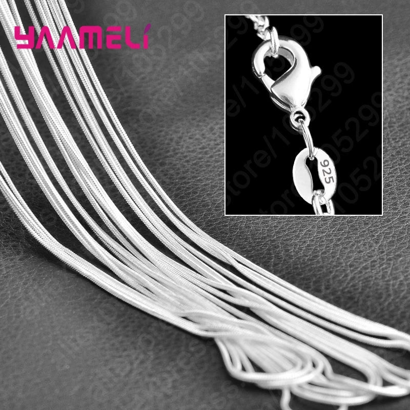 925 sterling silver charm link chain necklace, 10-piece jewelry set by HSF Marketplace
