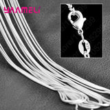 925 sterling silver charm link chain necklace, 10-piece jewelry set by HSF Marketplace