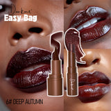 HSF Marketplace tapered tip matte lip liner pencil and pearlescent lipstick set with sparkling finish, long-lasting waterproof lip makeup duo