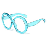 Large oversized round sunglasses for women and men with big frames, luxury brand HSF Marketplace, unisex riding eyewear.