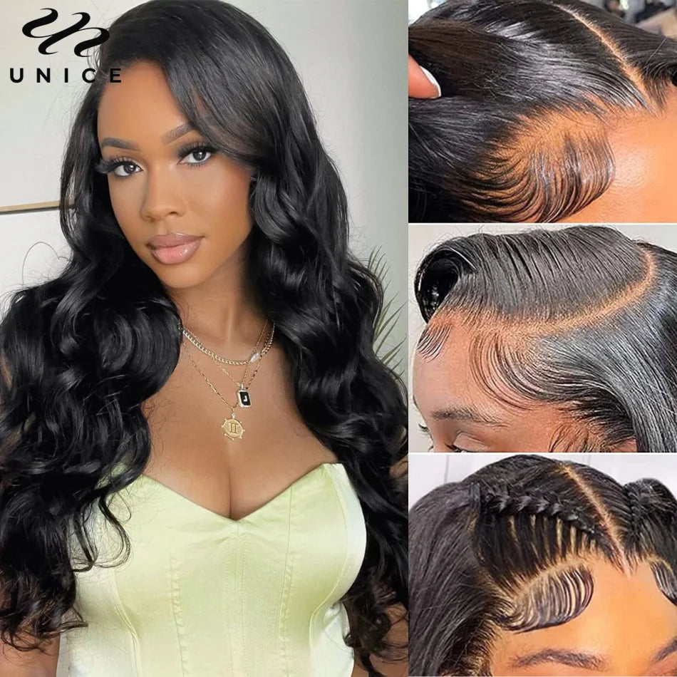 Body wave glueless lace frontal wig 13x4, human hair wig by HSF Marketplace