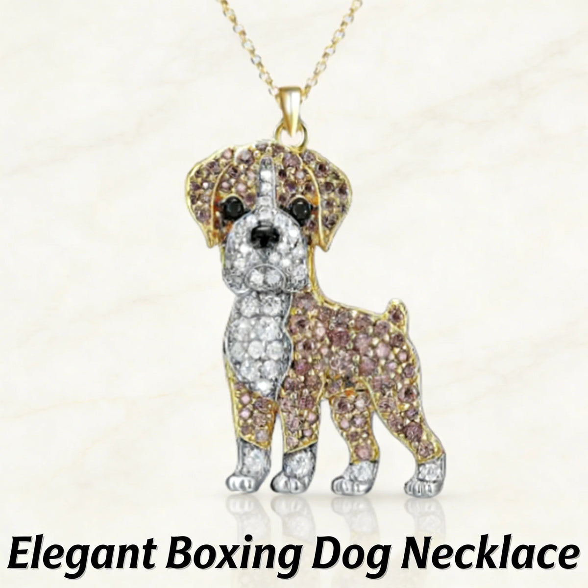 Cute beagle pendant necklace, elegant dog lover jewelry by HSF Marketplace