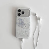 Swan lily flower pattern phone case for iPhone 18 to 11 Pro Max by HSF Marketplace