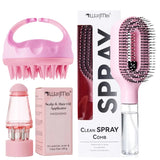 3Pcs Hair Care Set Spray Hair Comb Scalp Massager Shampoo Brush Hair Oil Applicator Bottle Scalp Massage Serum Apply Tool for Hair Growth Salon Styling