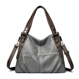 Genuine Soft Leather Handbags for Women Vintage Shoulder Tote Bag Luxury Designer Ladies Large Capacity Purse Bags Sac A Main
