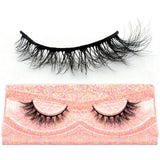 3D real mink false eyelashes with fluffy, wispy short clusters by HSF Marketplace