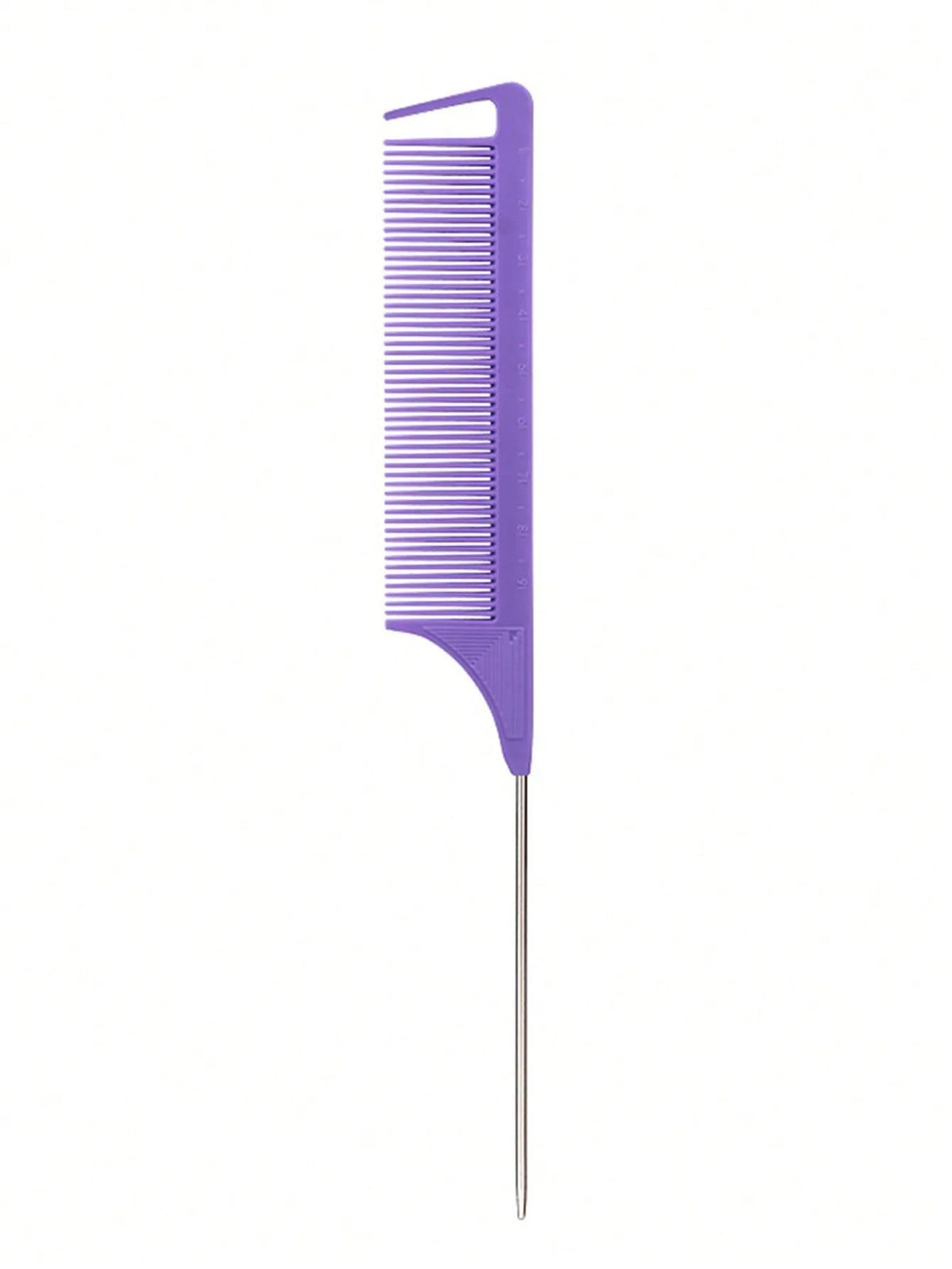 Stainless steel pointed tail hair comb by HSF Marketplace for hairstyling, ideal for real hair wigs and precise hair sectioning.