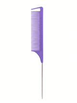 Stainless steel pointed tail hair comb by HSF Marketplace for hairstyling, ideal for real hair wigs and precise hair sectioning.