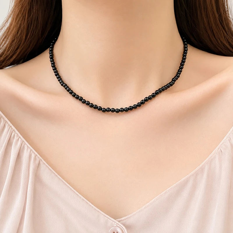 Elegant white pearl choker necklace for women and men by HSF Marketplace