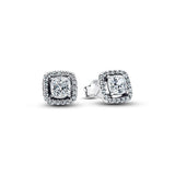 925 silver butterfly square heart-shaped earrings by HSF Marketplace, elegant jewelry gift for women