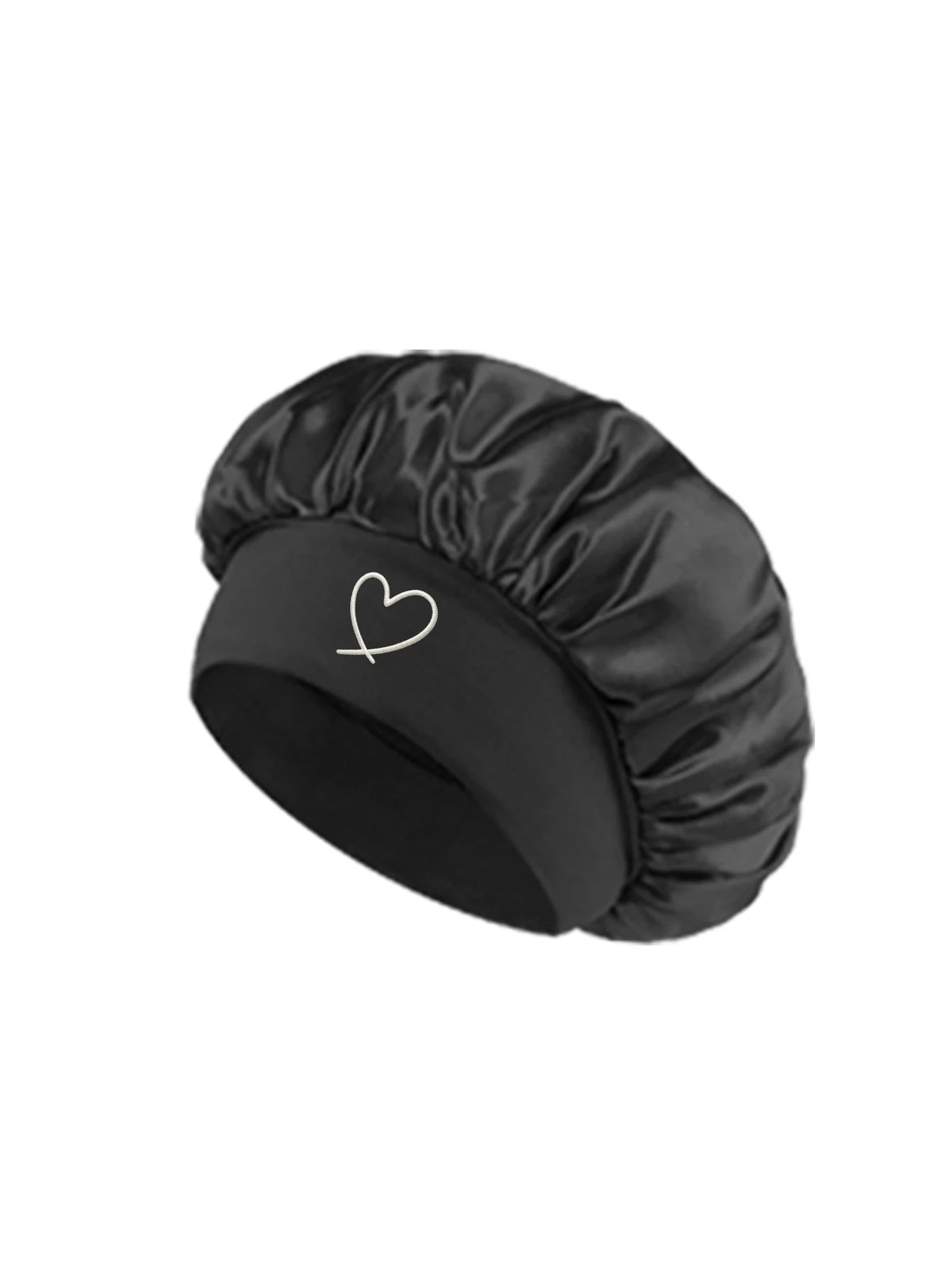 HSF Marketplace satin sleep bonnet for women with fashionable wide brim for hair protection
