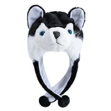 Women's HSF Marketplace plush 3D animal decorative winter hat with funny mischievous couple design