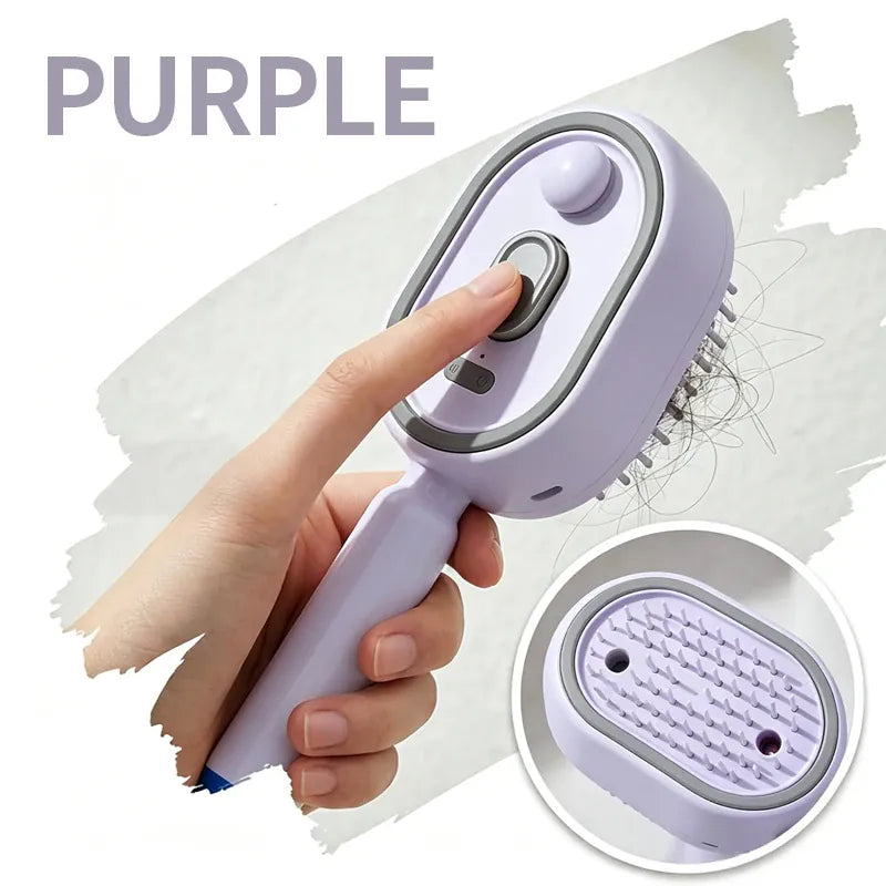 Anti Frizz Electric Spray Hair Brush Air Cushion Red Light Scalp Massager Hair Straightener Portable Hair Care Gifts For Women