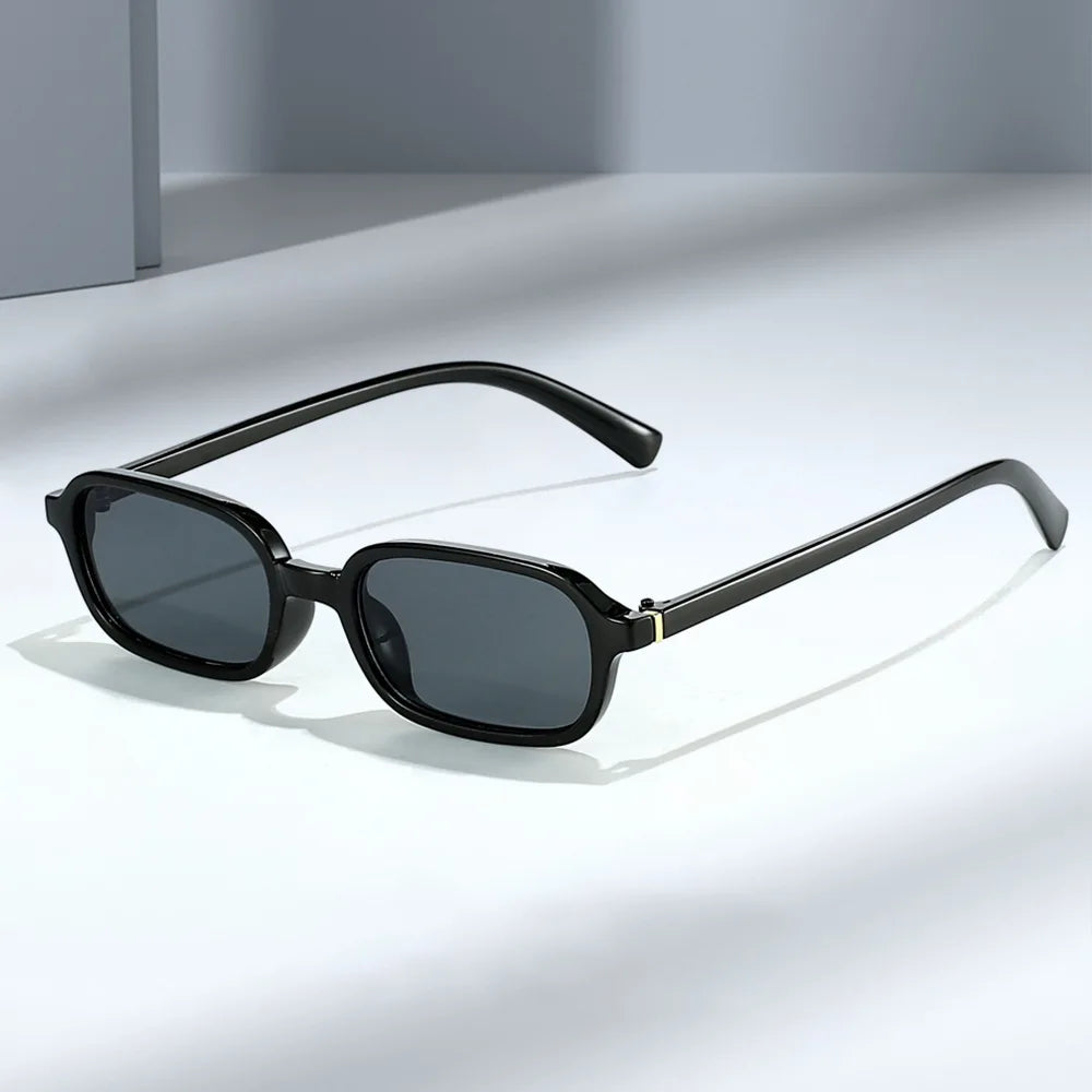 Klassnum vintage sunglasses by HSF Marketplace, trendy rectangular eyewear with UV400 protection, small square design for men and women.