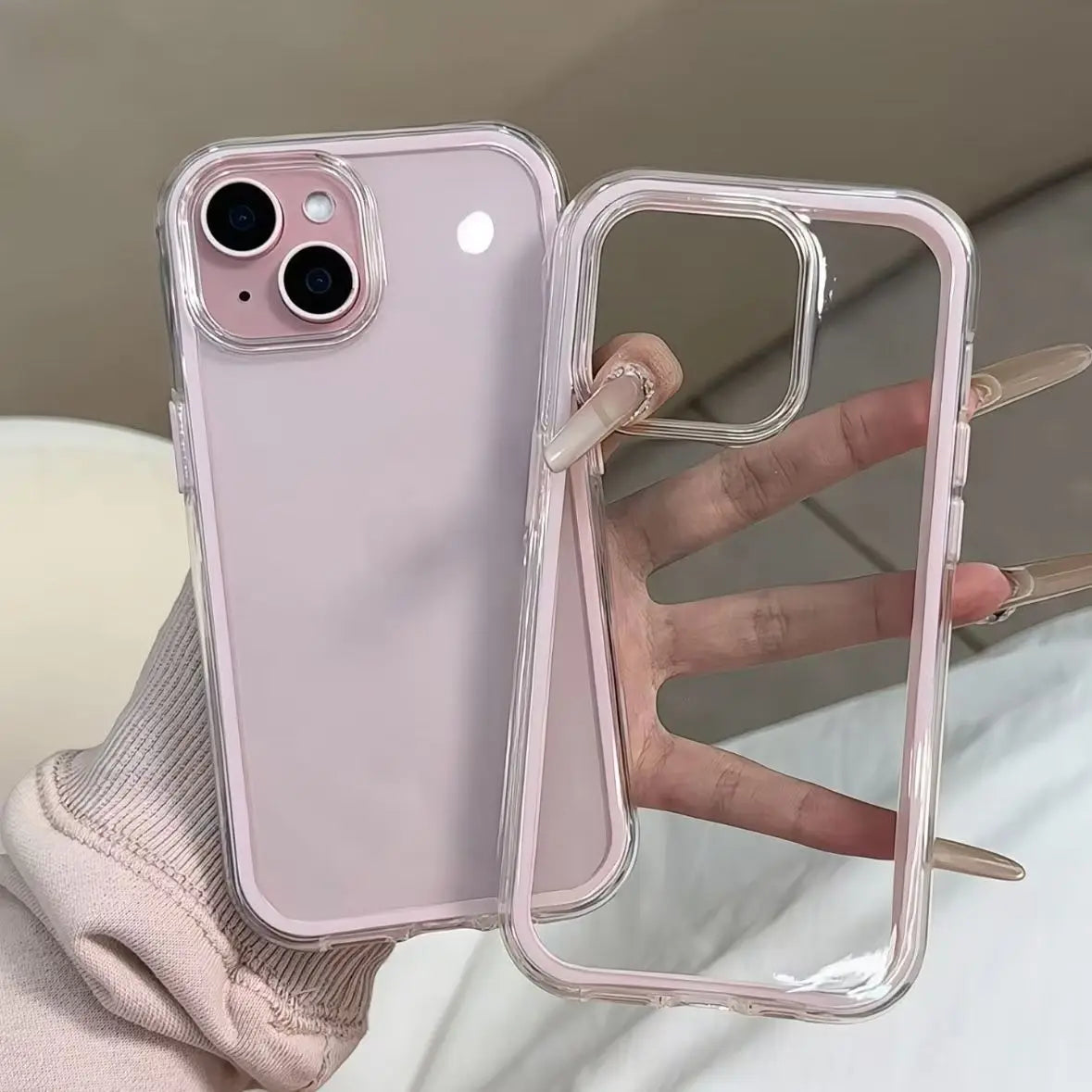 Luxury candy color phone case for iPhone 15 to 18 series by HSF Marketplace