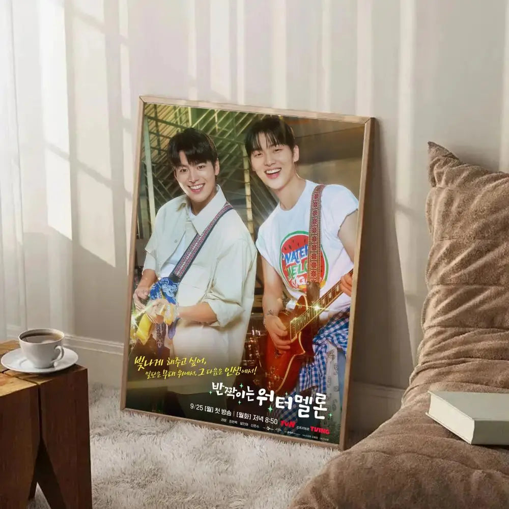 Twinkling Watermelon Korean TV show poster, K-culture home decor by HSF Marketplace