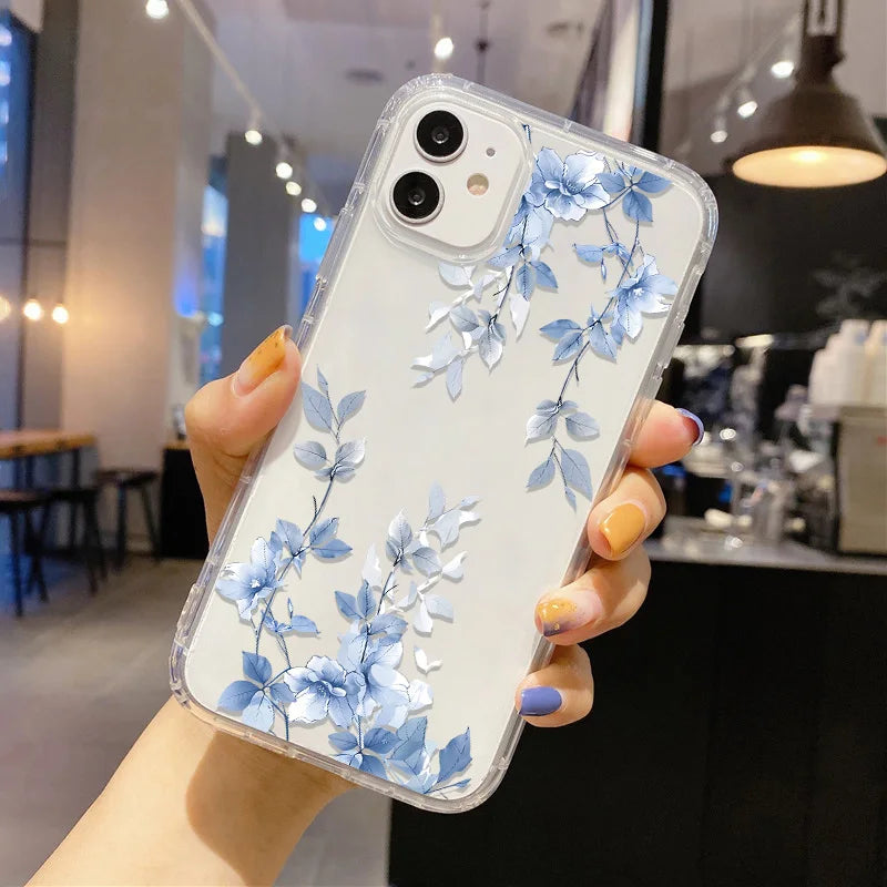 Flower phone case for iPhone 17, 18 Pro Max, 15, 14, 13, 12, and 11 by HSF Marketplace