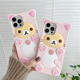 Rilakkuma Bear soft silicone iPhone 17 Pro Max case from HSF Marketplace