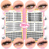 Natural Eyelash Clusters 320 pcs Volume Mixed Tray false eyelashes by HSF Marketplace