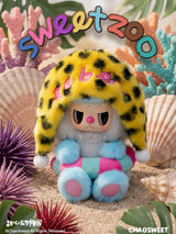 Chao Sweet Rebel Bear Sweet Zoo Series articulated vinyl plush doll pendant collectible figure sealed blind box