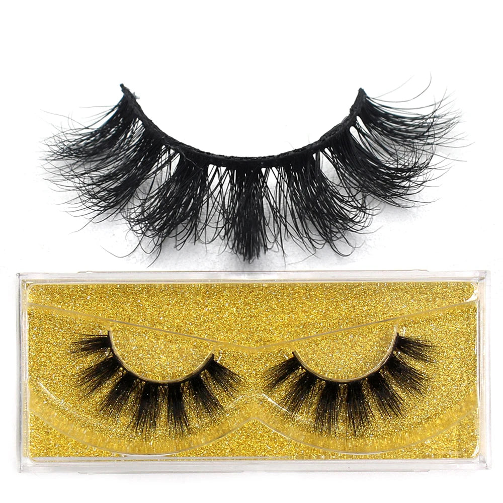 Dropshipping 3D Mink Eye Lashes Fluffy Volume Eyelash Extension Natural Wispy Full Strip Mink False Eyelashes Bulk Lash Makeup