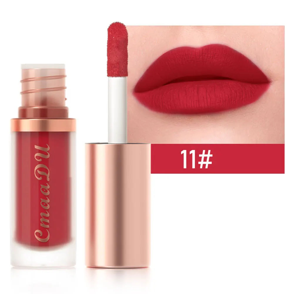 Matte velvet lip glaze lipstick with waterproof, moisturizing, non-stick long-lasting finish by HSF Marketplace