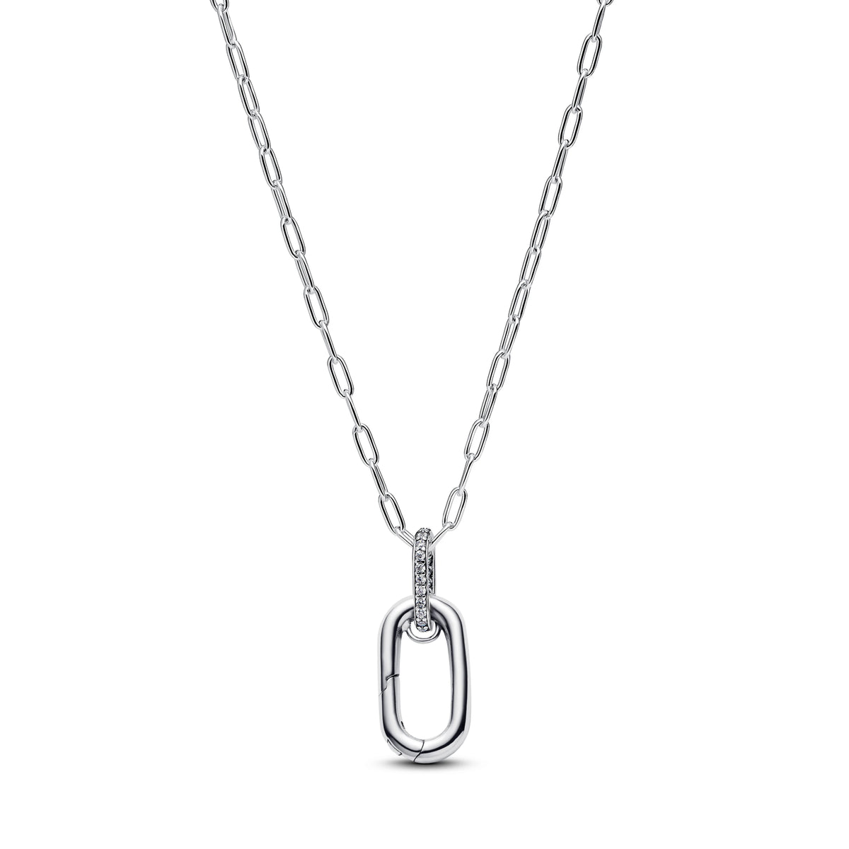 Elegant silver heart-shaped bow necklace with zircon accents, stylish jewelry for women, perfect for Valentine's Day or special occasions.