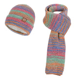 Women’s gradient color knitted hat, scarf, and gloves winter set by HSF Marketplace