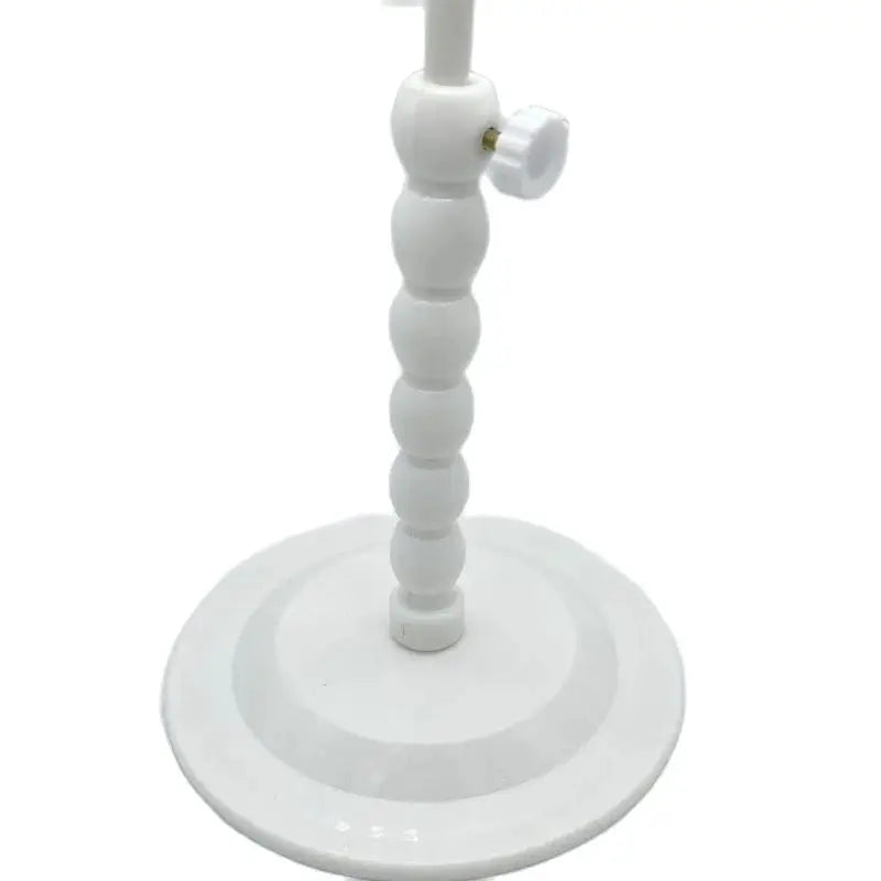 Threaded Mushroom Wig Stand Lifted and Lowered 30-48cm Wig Stand with Lace Head Model Wig Hat Hair Display Stand Holder