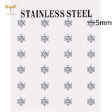 12 pairs white crystal stud earrings set, 2–7mm round and square zircon designs with golden stainless steel posts