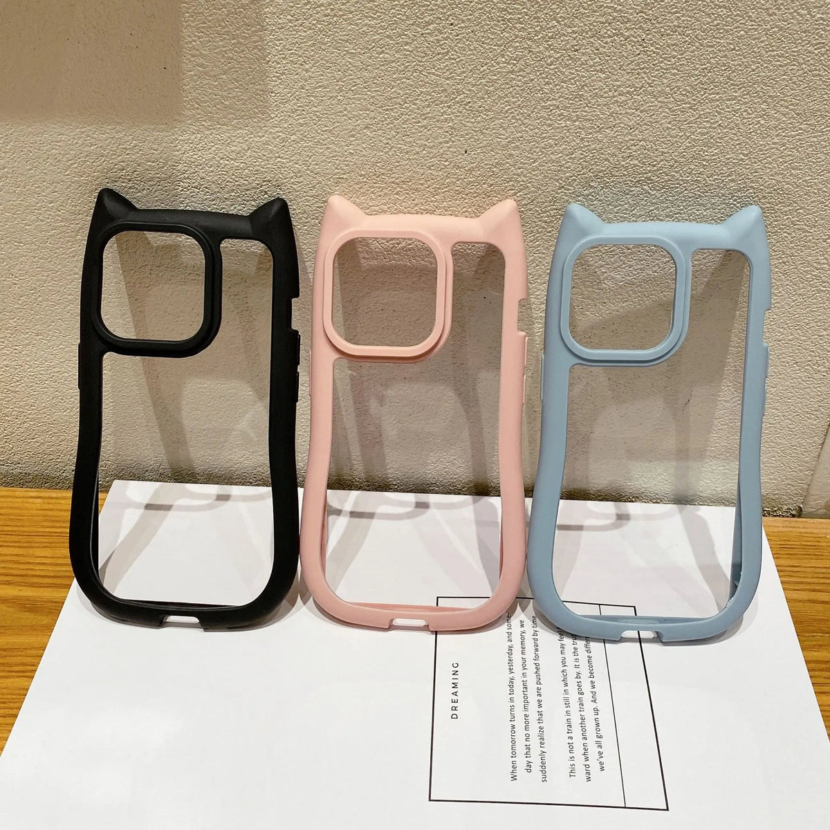 3D cat ear shockproof phone case for iPhone by HSF Marketplace