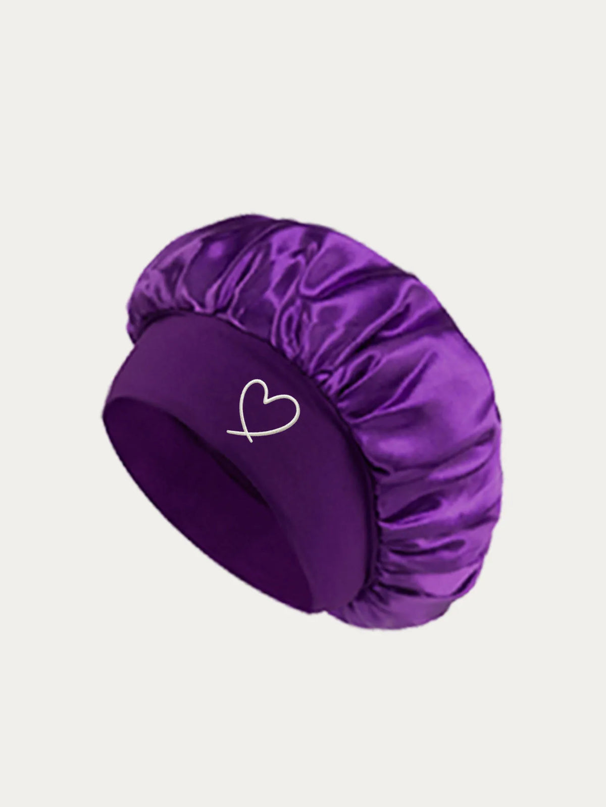 HSF Marketplace satin sleep bonnet for women with fashionable wide brim for hair protection