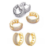 Elegant round zirconia huggie hoop earrings for women, HSF Marketplace jewelry