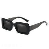 HSC Marketplace women's candy-colored retro sunglasses with large square frames and UV400 protection, perfect for trendy parties.