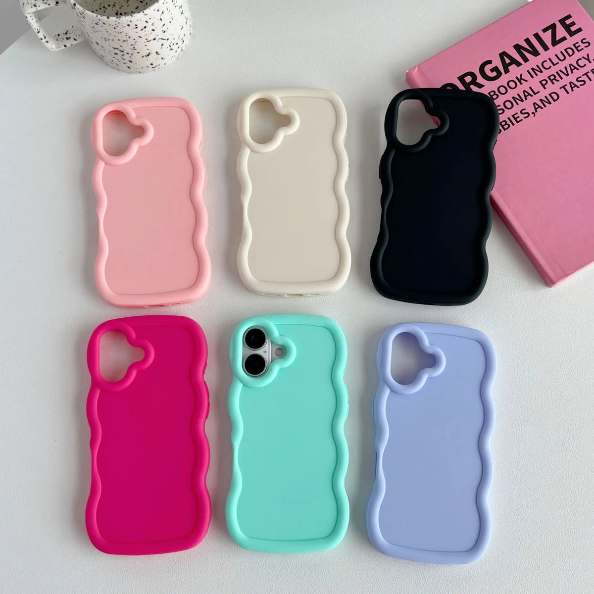 Wave pattern cartoon DIY iPhone 16 Pro Max case by HSF Marketplace