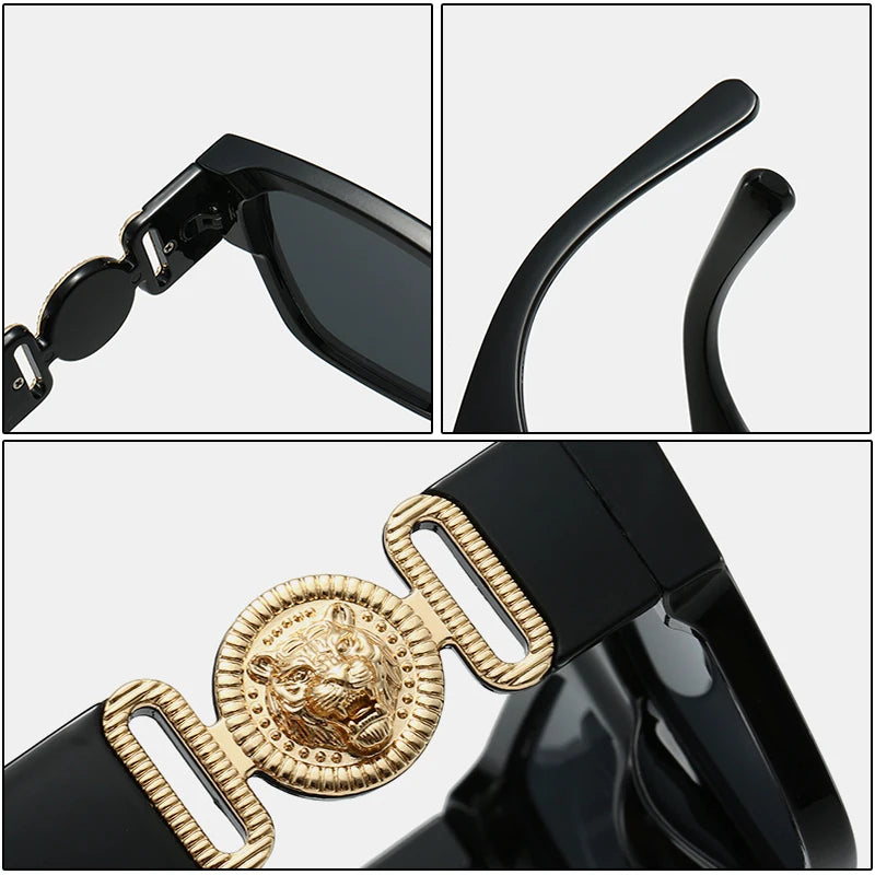Luxury vintage square HSF Marketplace sunglasses for men and women, 2026 style