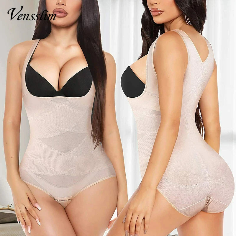 Vensslim full body shaper bodysuit with waist trainer and enhanced tummy control for women