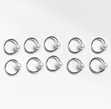 Silver star pearl hair braid dreadlock beads, 10-pack hair styling accessories by HSF Marketplace