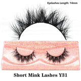 Dropshipping Short 3D Mink Lashes Fake Eyelashes Natural Soft Wispy Cruelty Free Lashes Fluffy Lightweight Eye Lashes Extension