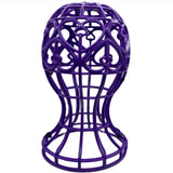 Foldable lantern-shaped plastic wig stand for hats and wigs by HSF Marketplace