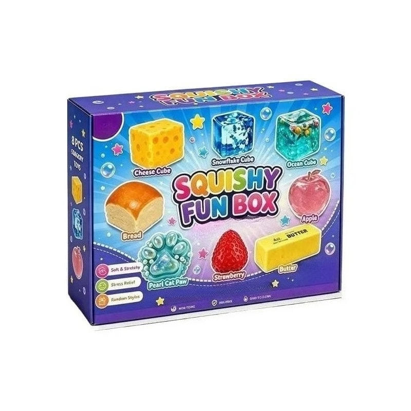 AIUWEY 2026 New Cute Malt Candy Squishy Advent Calendar, 8 Surprise Malt Candy Gifts, Party Favors, Desktop Ornaments, Holiday Decor & Graduation Gifts