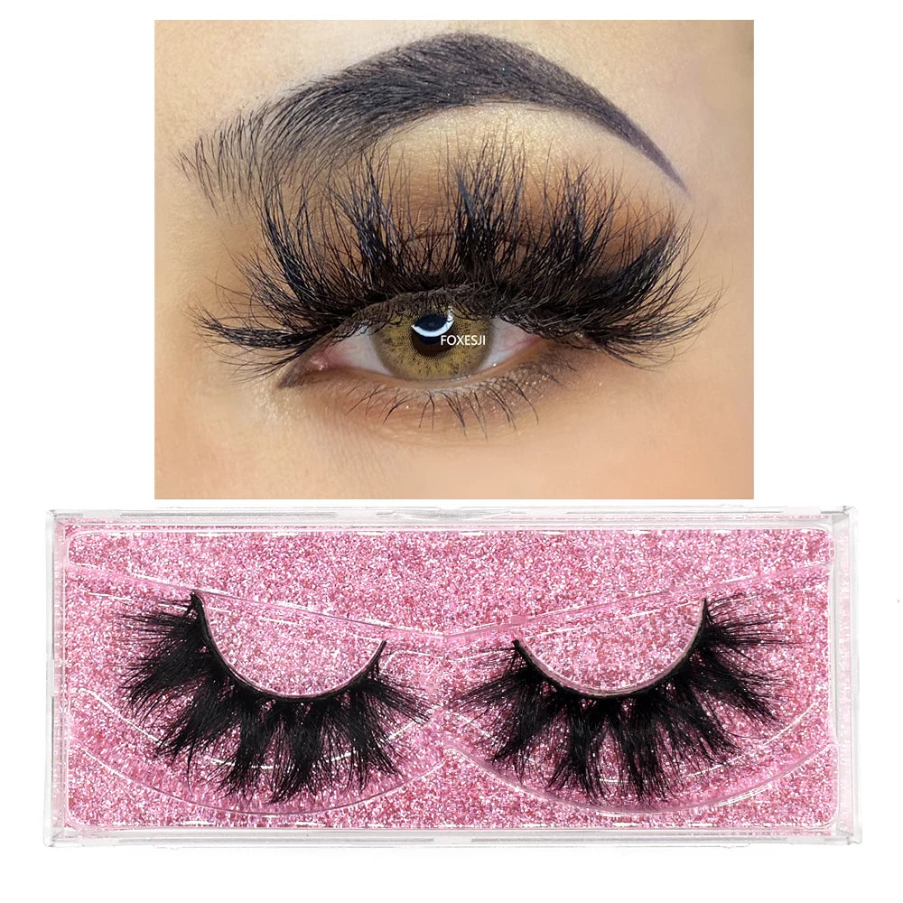 Dropshipping 3D Mink Eye Lashes Fluffy Volume Eyelash Extension Natural Wispy Full Strip Mink False Eyelashes Bulk Lash Makeup