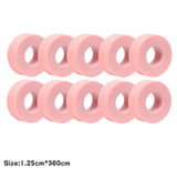 Close-up of breathable silicone gel eyelash tape sticker for eyelash extensions, showing its microporous, sensitive, and resistant features.