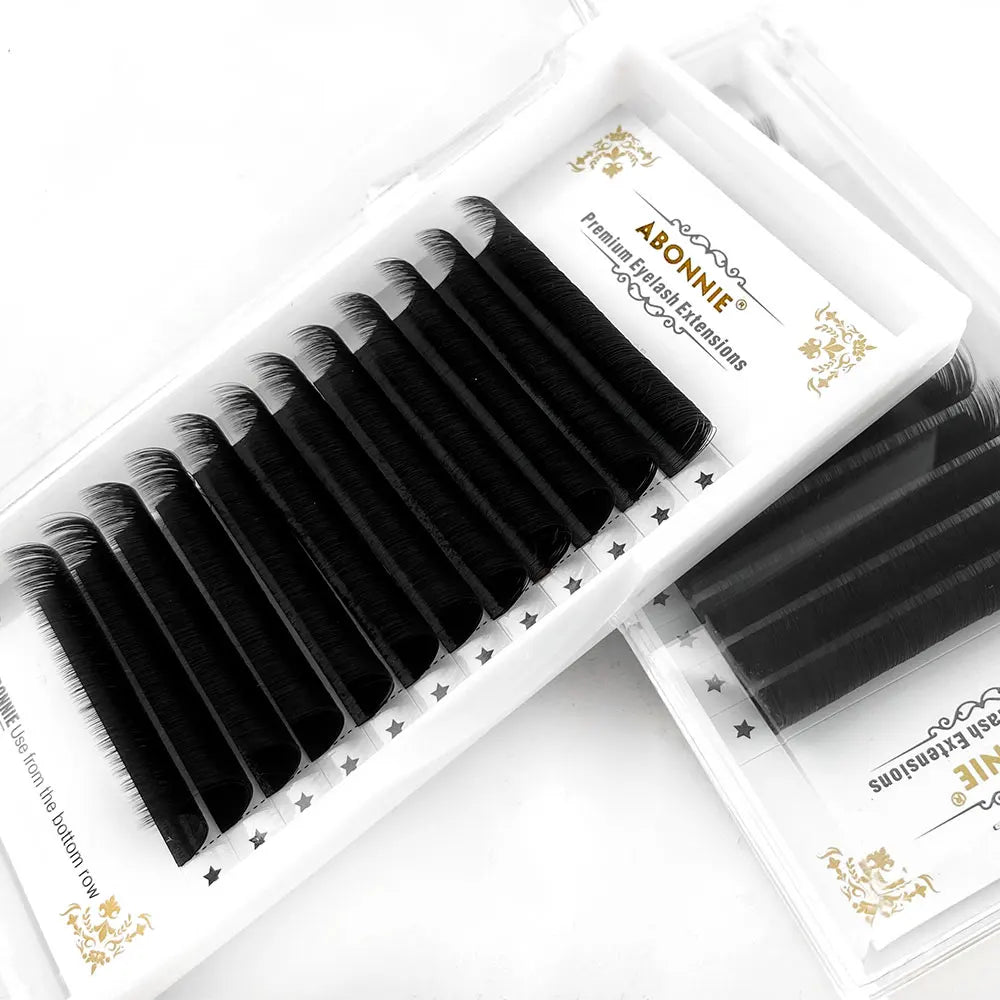 Abonnie Easy Fan matte black false eyelashes for volume extensions, HSF Marketplace brand