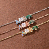 18K gold plated zircon pendant necklace by HSF Marketplace for women