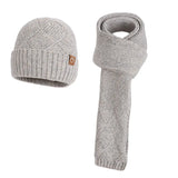 Winter knitted hat, scarf and gloves set for cold weather protection by HSF Marketplace