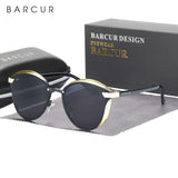 HSF Marketplace BARCUR Style polarized round sunglasses for women with UV protection and fashionable eyewear design