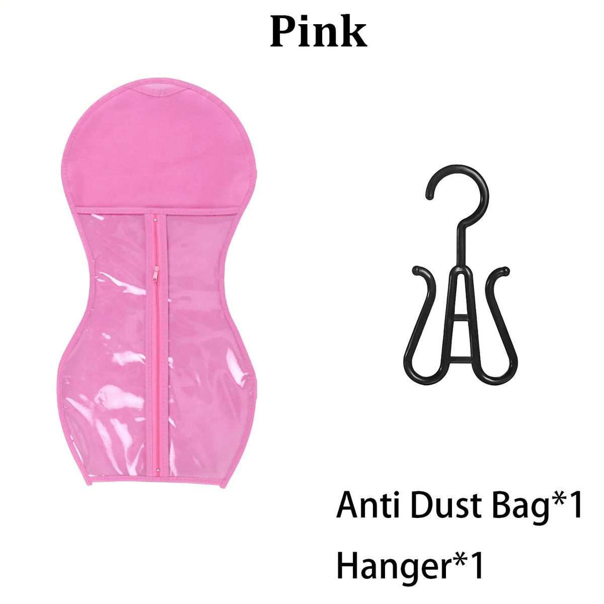 Wig Storage Portable Wig Bags Storage With Hanger Hair Extension Holder For Styling Wig Storage Bags Wig For Home & Travel